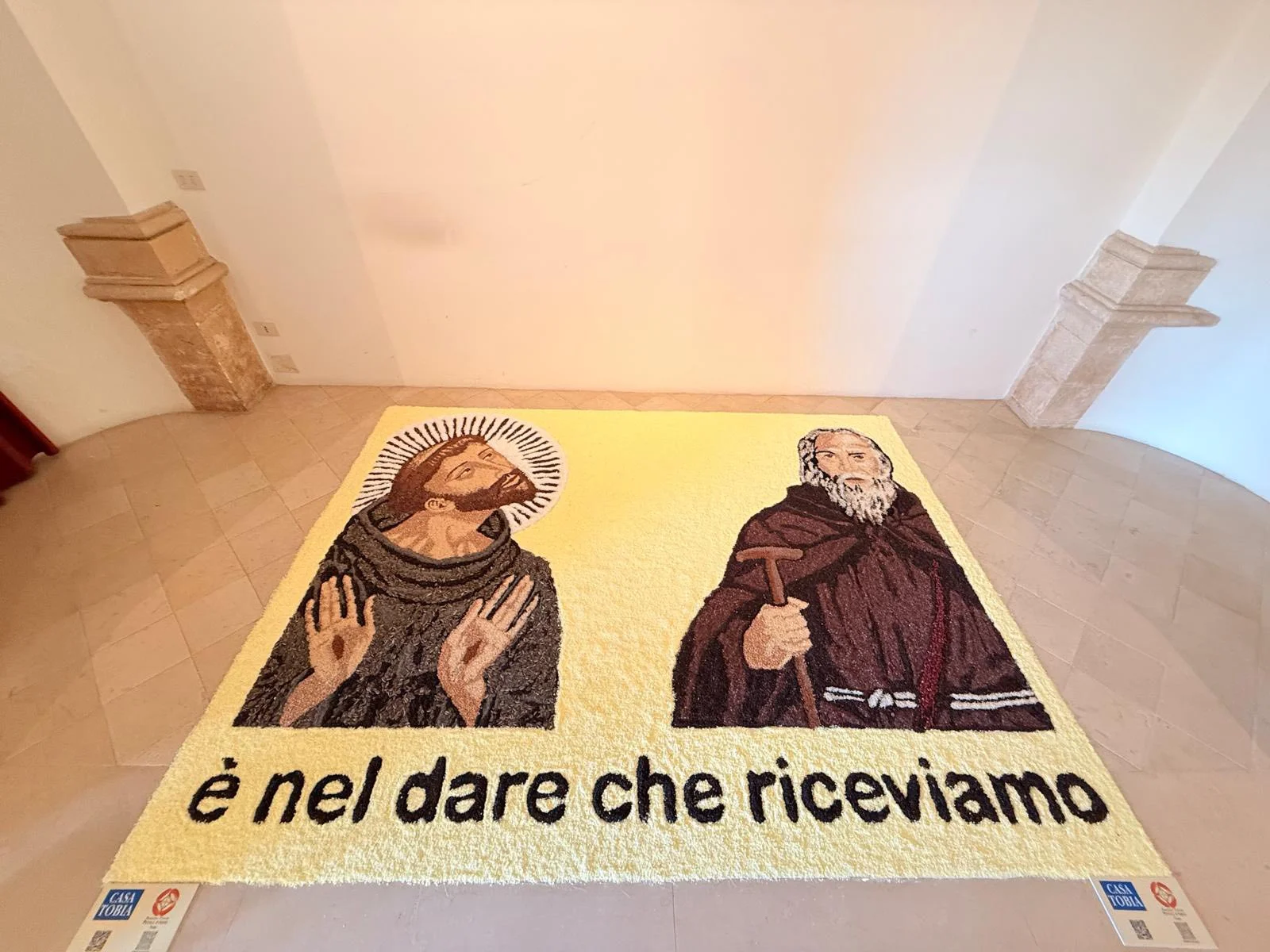 Un omaggio realizzato dai ragazzi di @Casa Tobia, in collaborazione con l’Associazione Culturale Petali D'arte,